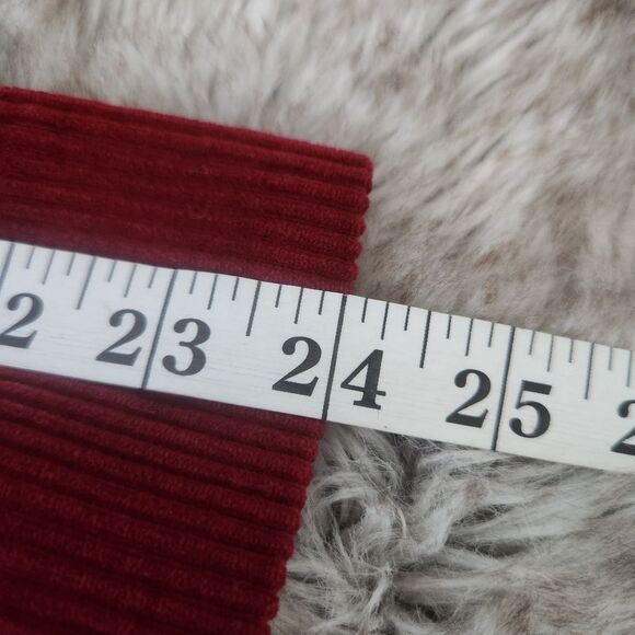 Mododoc Red Waffle Knit Cropped Boxy 100% Cotton Jacket Size Small - Picture 11 of 12